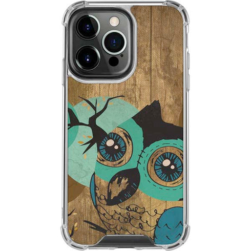 Autumn Owl iPhone 14 Pro Clear Case